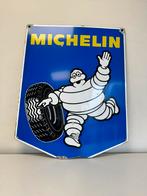 Michelin emaille reclamebord, Ophalen of Verzenden, Gebruikt, Reclamebord