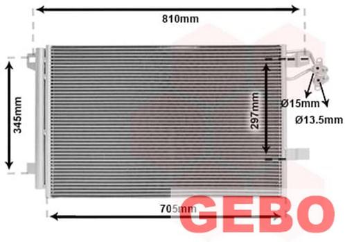 Volkswagen Transporter T5 2009/2015 airco condensor radiateu, Auto-onderdelen, Motor en Toebehoren, Volkswagen, Nieuw, Ophalen of Verzenden