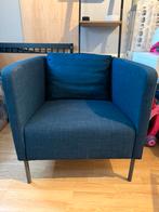 Fauteuil blauw, Huis en Inrichting, Fauteuils, Ophalen, Zo goed als nieuw