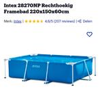 Intex rechthoekig zwembad 22015060, Tuin en Terras, Ophalen, Gebruikt, Minder dan 80 cm, Minder dan 200 cm