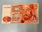 Spanje spaans bank biljet geld 2000 Pesetas 1980 goede staat, Postzegels en Munten, Bankbiljetten | Europa | Niet-Eurobiljetten