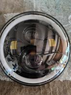 Led koplamp optiek 18cm 7inch, Motoren, Ophalen