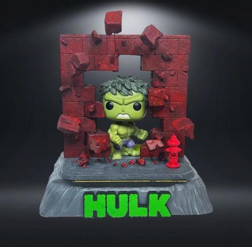 Hulk Funko Pop Diorama, Hobby & Loisirs créatifs, Modélisme | Figurines & Dioramas, Comme neuf, Diorama