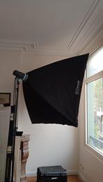 Broncolor softbox 150x150cm MET adaptorring + 3 paraplus, Audio, Tv en Foto, Fotografie | Fotostudio en Toebehoren, Ophalen, Gebruikt