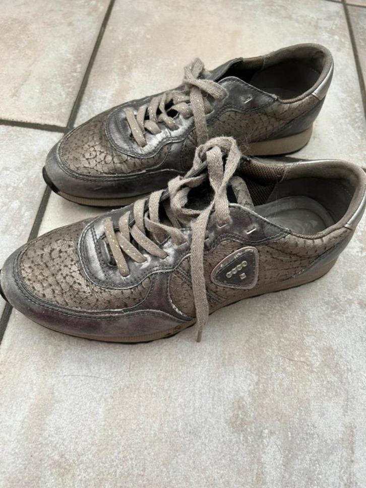 Ecco leren zilvergrijs beige veterschoenen wandelschoenen 39, Kleding | Dames, Schoenen, Zo goed als nieuw, Wandelschoenen, Beige