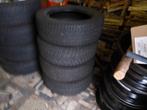 4 Winterbanden goodyear 215/65/16 98H op stalen velgen, Auto-onderdelen, Banden en Velgen, Ophalen, 16 inch, Banden en Velgen