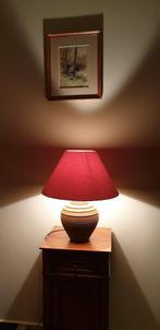 Sfeerlamp, tafellamp met aardewerken voet, Ophalen, Zo goed als nieuw, Overige materialen, 50 tot 75 cm