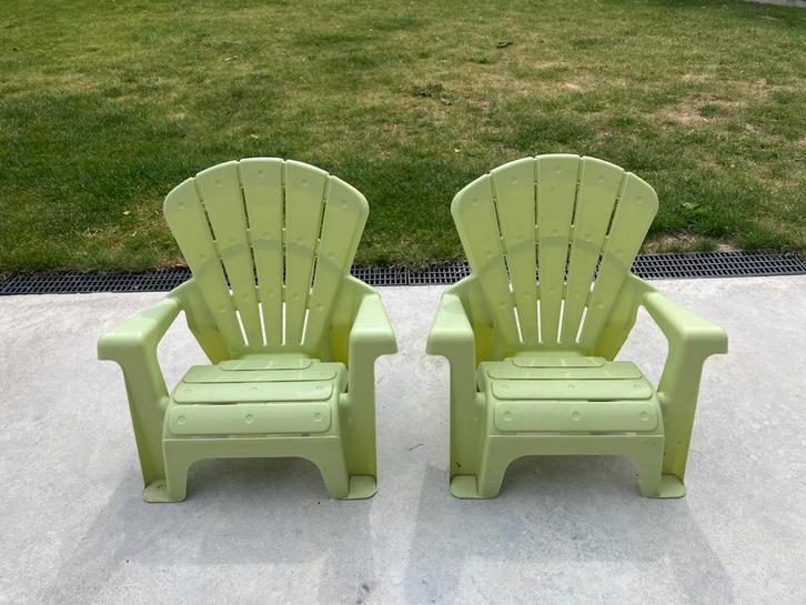 Kinderstoelen buiten, Tuin en Terras, Tuinstoelen, Zo goed als nieuw, Stapelbaar, Ophalen