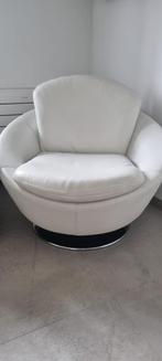 Unieke Vintage lederen 1 zit., Ophalen, Zo goed als nieuw, 75 tot 100 cm, Leer