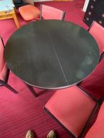 Ronde eettafel met vier stoelen, Huis en Inrichting, Tafels | Eettafels, Ophalen, Gebruikt, Rond, Vier personen