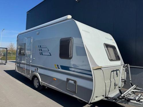 Hymer Sporting 465 met mover, luifel, fietsrek, Caravans en Kamperen, Caravans, Bedrijf, tot en met 4, 1000 - 1250 kg, Rondzit