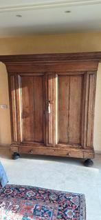 Prachtige hollandse lakenkast antiek, Maison & Meubles, Armoires | Penderies & Garde-robes, Enlèvement ou Envoi, 150 à 200 cm