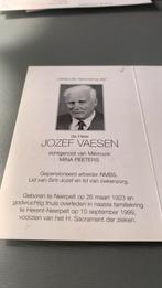 Nmbs, Verzamelen, Ophalen of Verzenden, Bidprentje