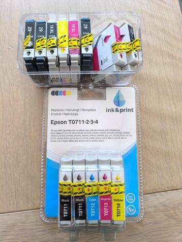 Inktcartridge Epson T0711 T0712 T0713 T0714 beschikbaar voor biedingen