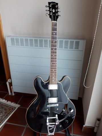 Gibson ES 335 black hollow body, Enlèvement, Utilisé, Hollow body, Gibson