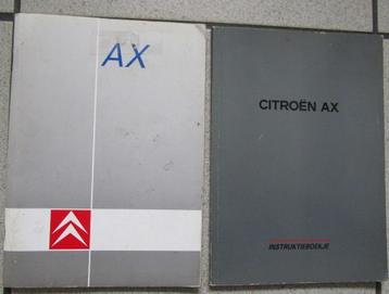 Instructieboekje Citroën AX - 2 LAATSTE STUKS ! beschikbaar voor biedingen