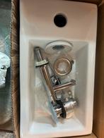 Fonteinset, kleine lavabo voor in toilet, Doe-het-zelf en Bouw, Ophalen of Verzenden, Nieuw, Toilet