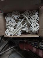 Lot de 100 chevilles de 10x180mm avec pastilles pour isolant, Bricolage & Construction, Comme neuf, Autres matériaux, Enlèvement ou Envoi