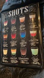 Vintage metalen decoratieve wandbordplaat in cocktailstijl, Huis en Inrichting, Woonaccessoires | Wanddecoraties, Ophalen, Nieuw