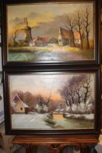 2 schilderijen met molen M. Douven, Ophalen