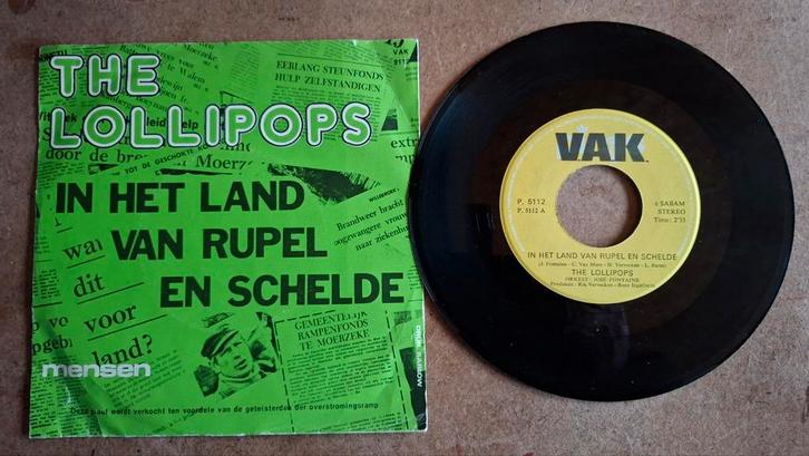 The Lollipops  – In Het Land Van Rupel En Schelde, Cd's en Dvd's, Vinyl Singles, Zo goed als nieuw, Ophalen of Verzenden