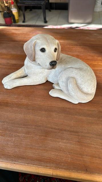 Sculpture de labrador en fonte de sable 26 cm, Enlèvement ou Envoi