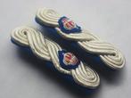 Épaulettes grande tenue cadre officier feue police communale, Verzamelen, Verzenden, Rijkswacht, Embleem of Badge