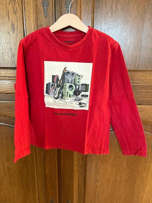 T-shirt met lange mouwen voor jongens - Mayoral - Maat 122, Kinderen en Baby's, Kinderkleding | Maat 122, Gebruikt, Jongen, Shirt of Longsleeve