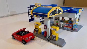 Playmobil - Tankstation + autogarage - 70201 + 70202