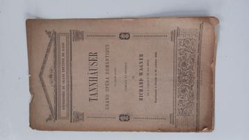 Opera Tannhauser brochure beschikbaar voor biedingen