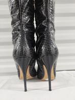 460C* CASADEI sexy zwarte leren laarzen met hoge hakken (39), Hoge laarzen, Verzenden, Zwart, Gedragen