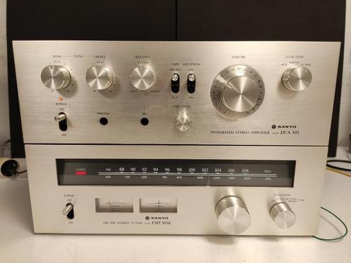 Retro sanyo DCA 301 versterker en FMT 301K tuner, Audio, Tv en Foto, Stereoketens, Gebruikt, Tuner of Radio, Overige merken, Losse componenten