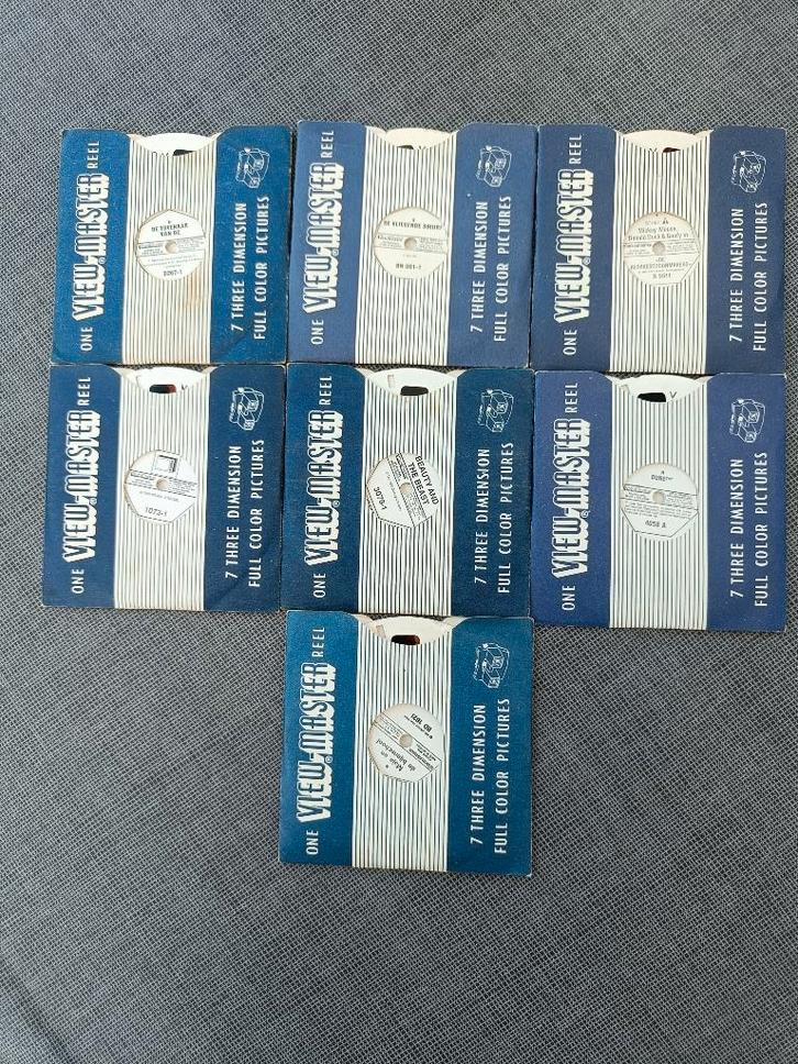 View-Master schijfjes. 7 pakjes met telkens 3 schijfjes., Verzamelen, Speelgoed, Gebruikt, Ophalen of Verzenden