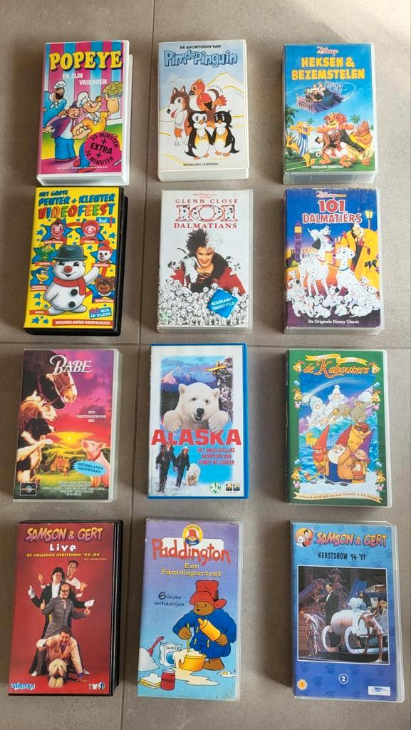 Verschillende videocassettes vhs kinderen, Cd's en Dvd's, VHS | Kinderen en Jeugd, Gebruikt, Ophalen of Verzenden