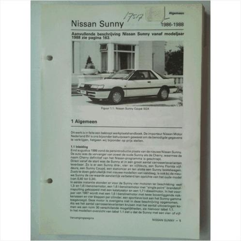 Nissan Sunny Vraagbaak losbladig 1986 #1 Nederlands, Livres, Autos | Livres, Utilisé, Nissan, Enlèvement ou Envoi