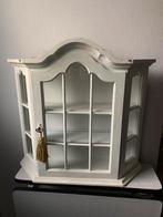 Decoratief wandkastje met glasdeuren en sleutel, Ophalen, Zo goed als nieuw, Glas
