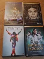 Lot 4 dvd's van Michael Jackson, Cd's en Dvd's, Dvd's | Muziek en Concerten, Ophalen of Verzenden, Zo goed als nieuw