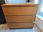 Beige/bruin kast met 3 schuiven Ikea Malm, Ophalen, Gebruikt, 50 tot 100 cm, 3 of 4 laden