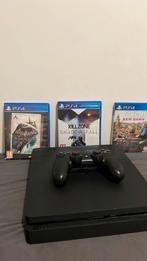 playstation 4 slim met 4 games 1 controller, Games en Spelcomputers, Spelcomputers | Sony PlayStation 4, Ophalen, Met 1 controller