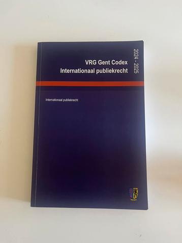 VRG Gent codex internationaal publiekrecht beschikbaar voor biedingen