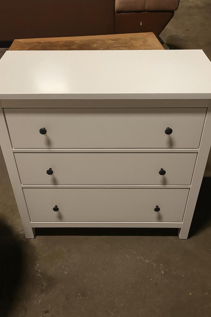 Witte Ladekast – 3 Lades – Strak & Praktisch, Huis en Inrichting, Kasten | Kleerkasten, Gebruikt, Minder dan 100 cm, 50 tot 100 cm