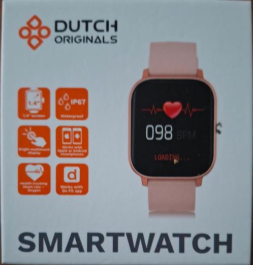 SmartWatch, Handtassen en Accessoires, Smartwatches, Zo goed als nieuw, Roze, Waterdicht, Ophalen of Verzenden