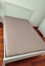 Prachtig wit houten bed van LeenBakker met nieuwe boxspring, Ophalen, Zo goed als nieuw, Wit, Hout