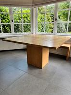 Eiken Tafel met eiken zitbank, Ophalen, Gebruikt