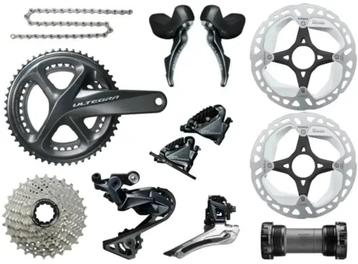 Shimano Ultegra R8020 DISC groepset + pedalen + schijfremmen beschikbaar voor biedingen