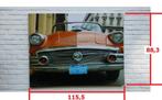 Canvasdoek. Buick in Cuba. 115 x 88 x 4 cm. Print. Spanraam., Huis en Inrichting, Ophalen, 100 tot 125 cm, 75 cm of meer, Print