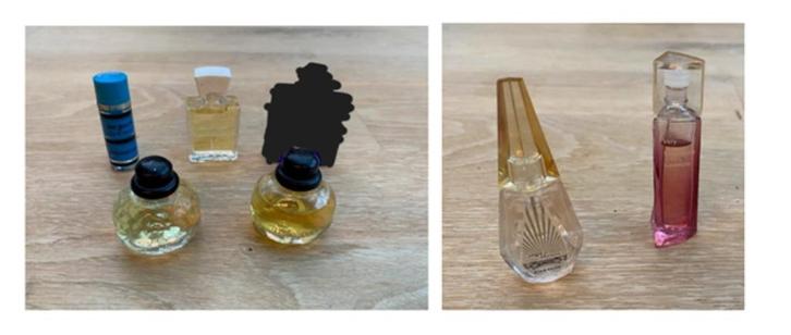 Vintage Miniatuur flesjes YSL, Givenchy, Verzamelen, Parfumverzamelingen, Zo goed als nieuw, Miniatuur, Gevuld, Ophalen of Verzenden