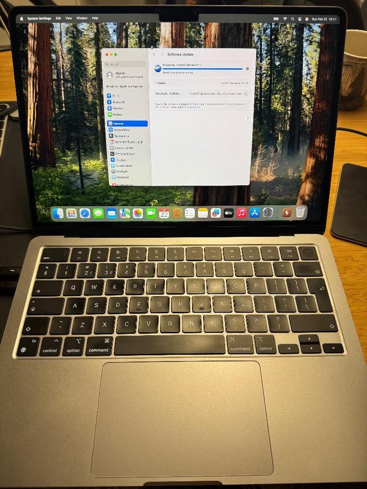 MacBook Air M2, Computers en Software, Apple Macbooks, Gebruikt, MacBook, 13 inch, Onbekend, 256 GB, 16 GB, Qwerty, Ophalen