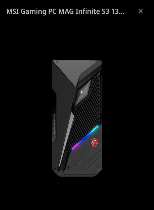 Desktop Msi mag infinite + LG ultragear monitor, Computers en Software, Desktop Pc's, Onbekend, SSD, 16 GB, Met videokaart, Met monitor