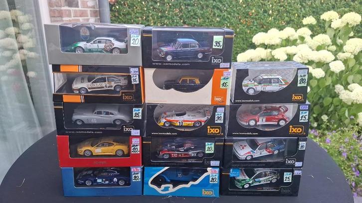 14 x 1/43 IXO-Models (Rally-Race-Street), Hobby en Vrije tijd, Modelauto's | 1:43, Zo goed als nieuw, Auto, Overige merken, Ophalen of Verzenden